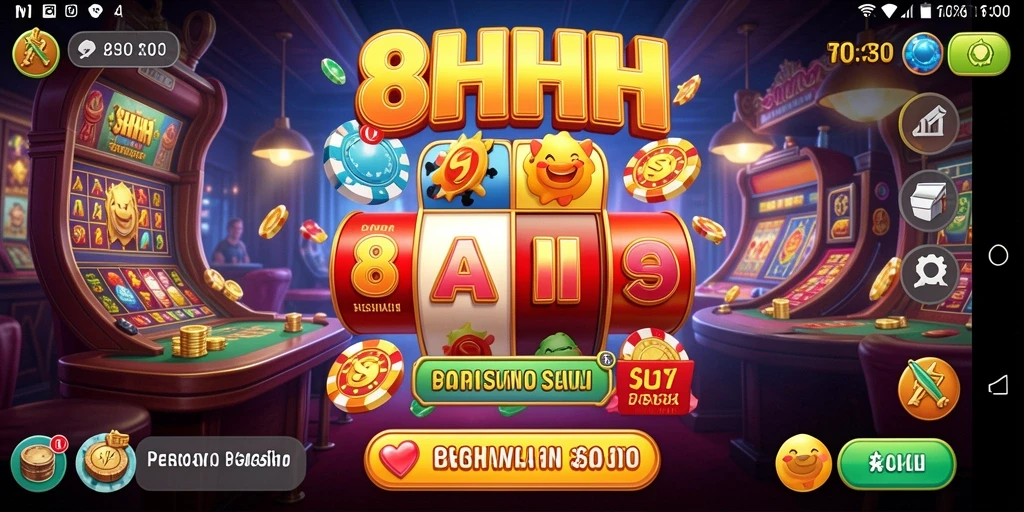 Tampilan gameplay seru dalam 8HHH yang memikat.