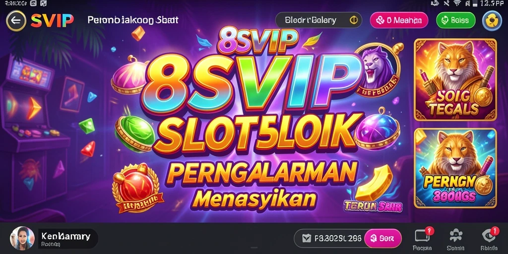 Tampilan gameplay 8SVIP yang menarik dengan tema slot yang beragam.