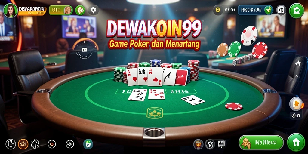 Tangkapan layar gameplay poker yang seru dan menarik di DEWAKOIN99.