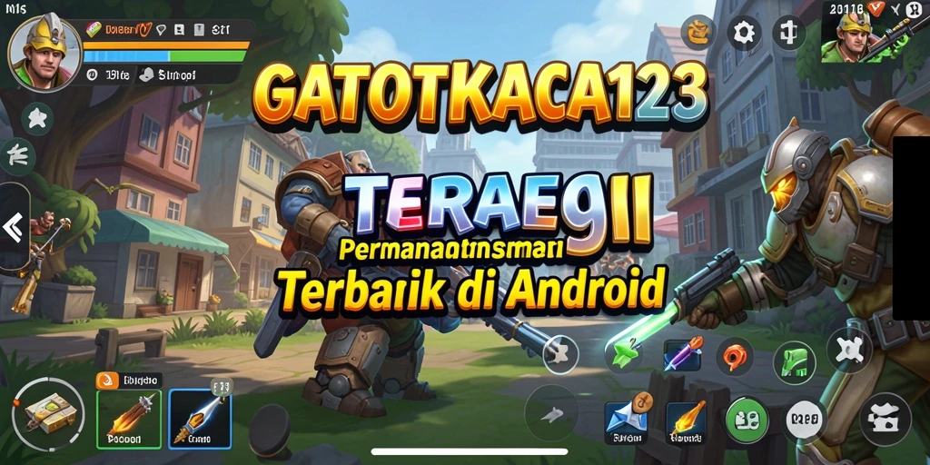 Screenshot gameplay GATOTKACA123 menampilkan pertempuran seru antar pemain.