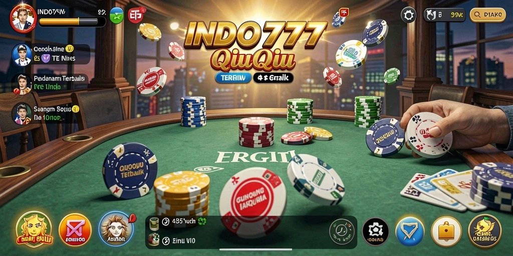 Tampilan gameplay QiuQiu yang seru dan menantang di INDO777.