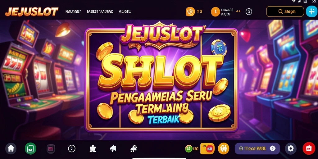 Tampilan seru gameplay JEJUSLOT dengan berbagai slot menarik.