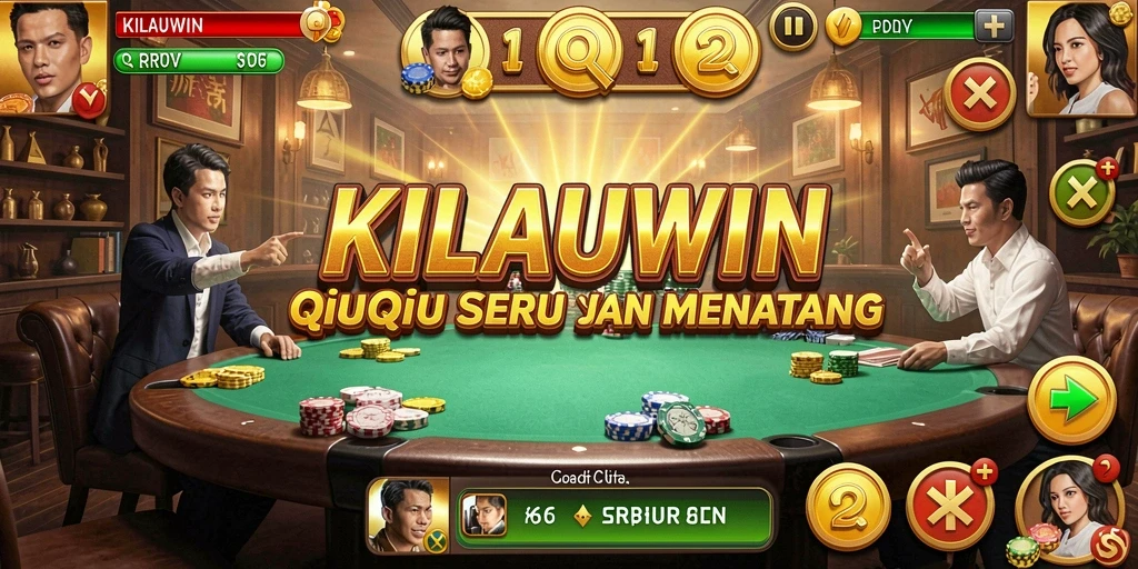 Screenshot utama KILAUWIN menampilkan gameplay QiuQiu yang seru.