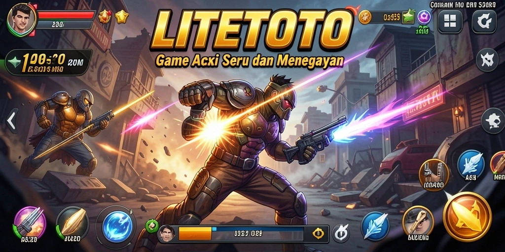Screenshot menunjukkan aksi seru dalam permainan LITETOTO yang mendebarkan.