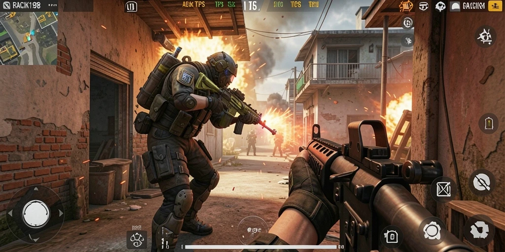 Screenshot menampilkan aksi seru gameplay RACIK198.