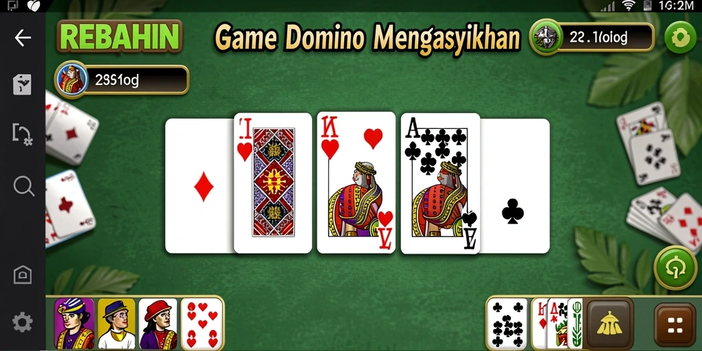 Tampilan menarik dari gameplay seru REBAHIN di smartphone.