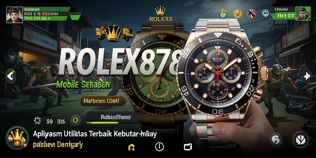 Tampilan utama ROLEX878 menampilkan antarmuka yang intuitif dan fungsional.