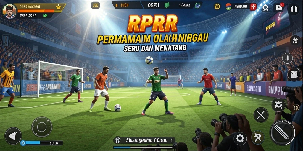 Gameplay RPRR menampilkan berbagai jenis olahraga yang menarik dan interaktif.