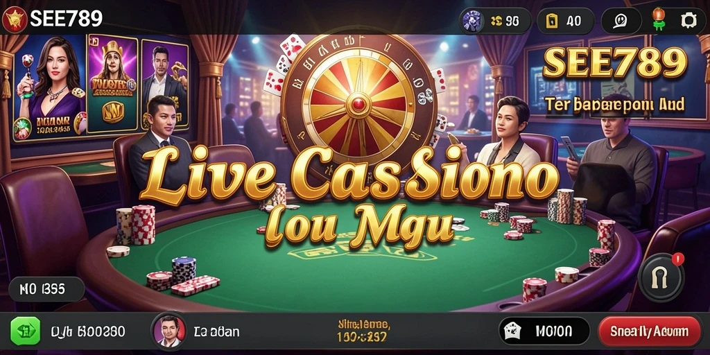 Tampilan gameplay Live Casino yang seru dan interaktif.