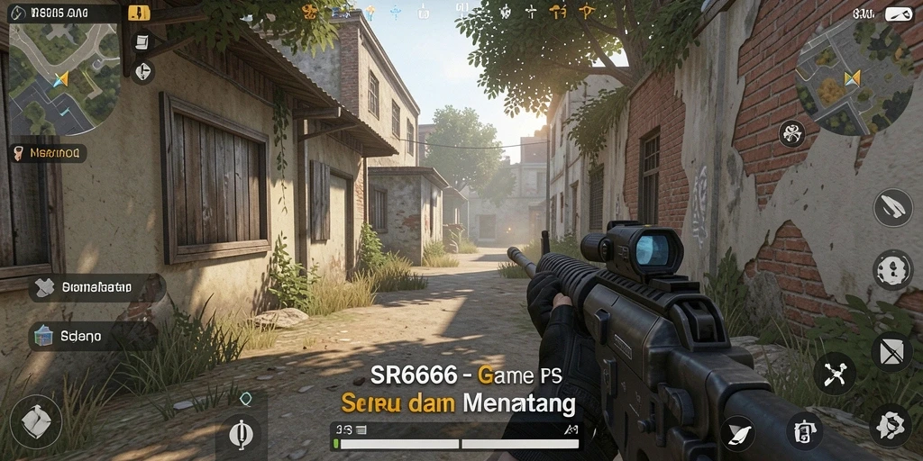 Tampilan gameplay intens dari SR6666 dengan aksi FPS yang mendebarkan.