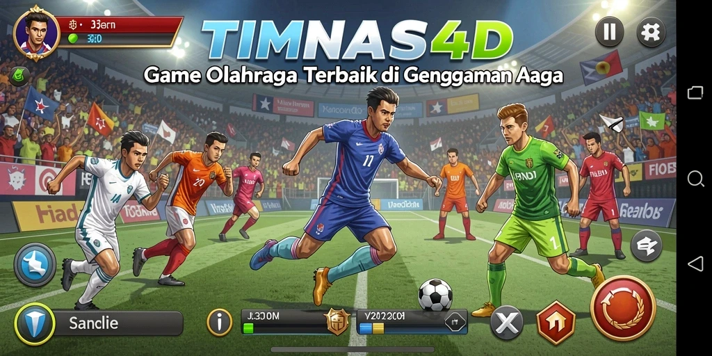 Tampilan seru dari gameplay TIMNAS4D dengan aksi olahraga yang mendebarkan.