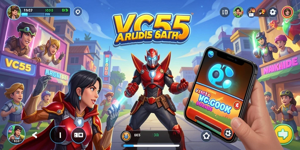 Tampilan gameplay VC55 yang menarik dan mengasyikkan.