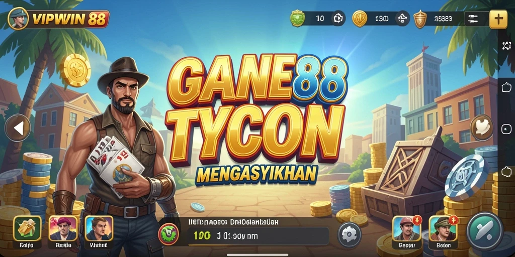 Tampilan screenshot VIPWIN88 dengan gameplay Tycoon yang seru.